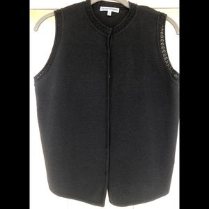 Armani Emporium Black Wool Vest